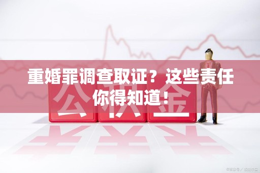 龙文重婚罪调查取证？这些责任你得知道！