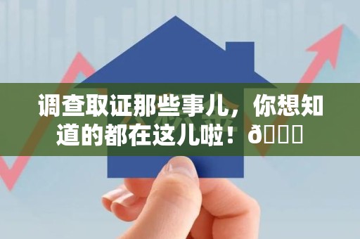 龙文调查取证那些事儿，你想知道的都在这儿啦！😎
