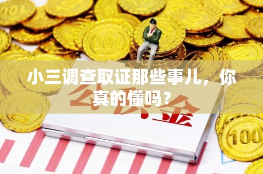 龙文小三调查取证那些事儿，你真的懂吗？