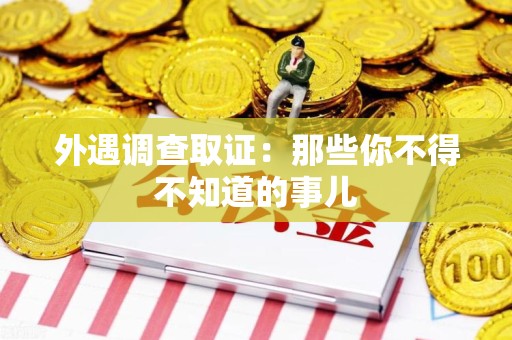龙文外遇调查取证：那些你不得不知道的事儿