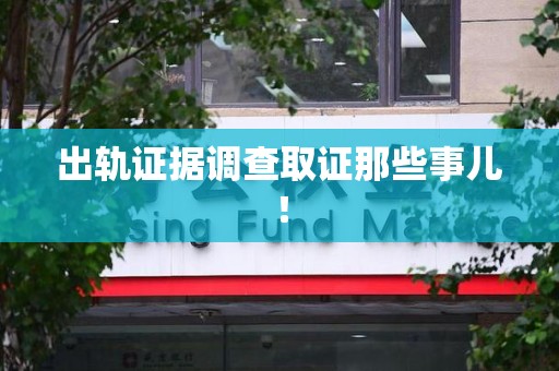 龙文出轨证据调查取证那些事儿！