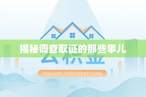 龙文揭秘调查取证的那些事儿