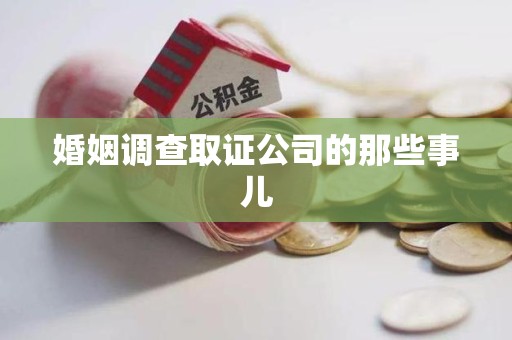 龙文婚姻调查取证公司的那些事儿