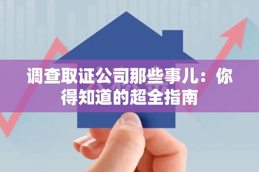 龙文调查取证公司那些事儿：你得知道的超全指南
