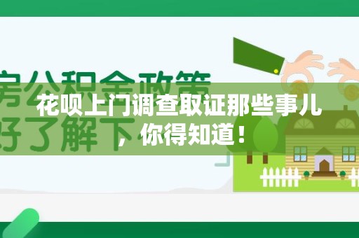 龙文花呗上门调查取证那些事儿,你得知道! 龙文花呗上门调查取证那些事儿,你得知道!