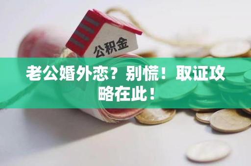 龙文老公婚外恋？别慌！取证攻略在此！