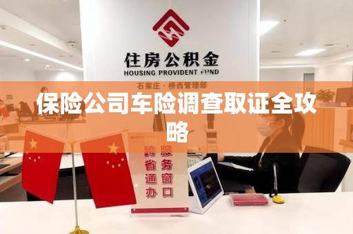 龙文保险公司车险调查取证全攻略