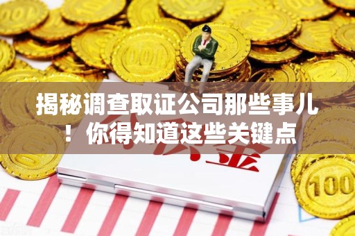 龙文揭秘调查取证公司那些事儿！你得知道这些关键点