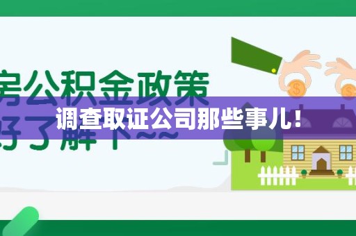 龙文调查取证公司那些事儿！
