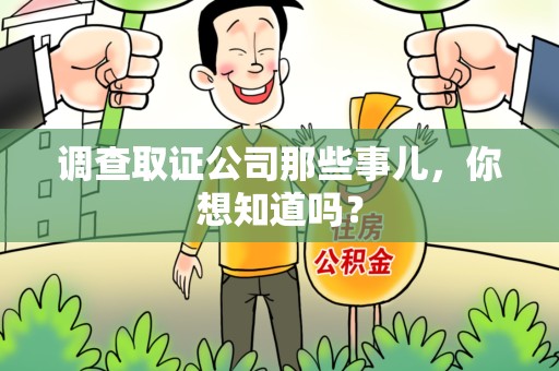 龙文调查取证公司那些事儿，你想知道吗？