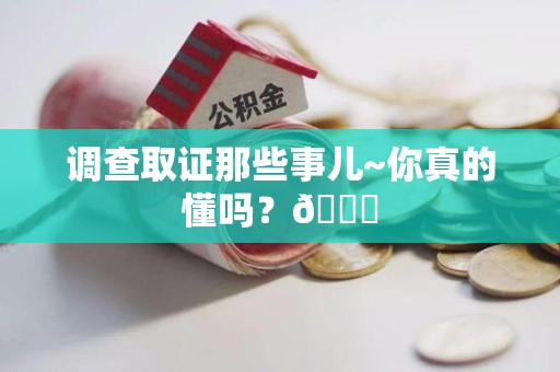 龙文调查取证那些事儿~你真的懂吗？😎