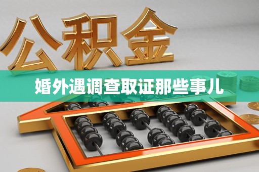龙文婚外遇调查取证那些事儿
