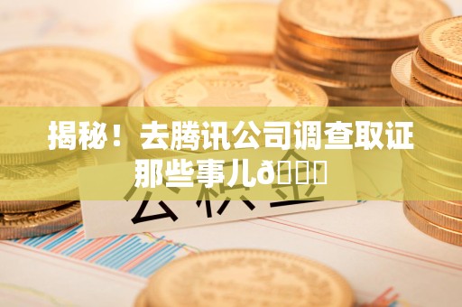 龙文揭秘！去腾讯公司调查取证那些事儿😎