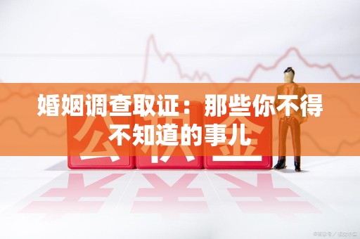 龙文婚姻调查取证：那些你不得不知道的事儿
