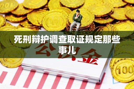 龙文死刑辩护调查取证规定那些事儿